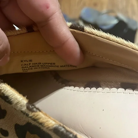 New Crown & Ivy Size 9 M Kylie Cheetah Animal Print Calf Hair Mules Slip On - Picture 4 of 7